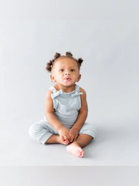 Kyte BABY Bamboo Jersey Overall in Fog - 12-18m